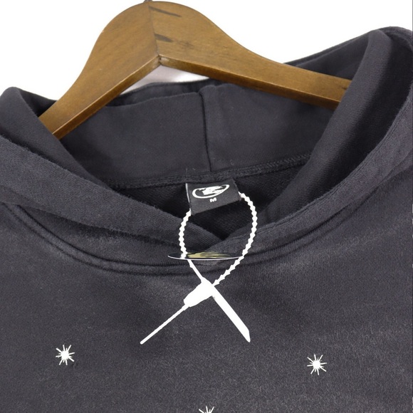 Hellstar Black Hoodie with Star Accents - Picture 8 of 8